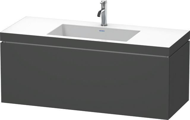 Duravit L-Cube Waschtischset 1200x480mm mit Vero Air Möbelwaschtisch, wandhängend, ohne Überlauf