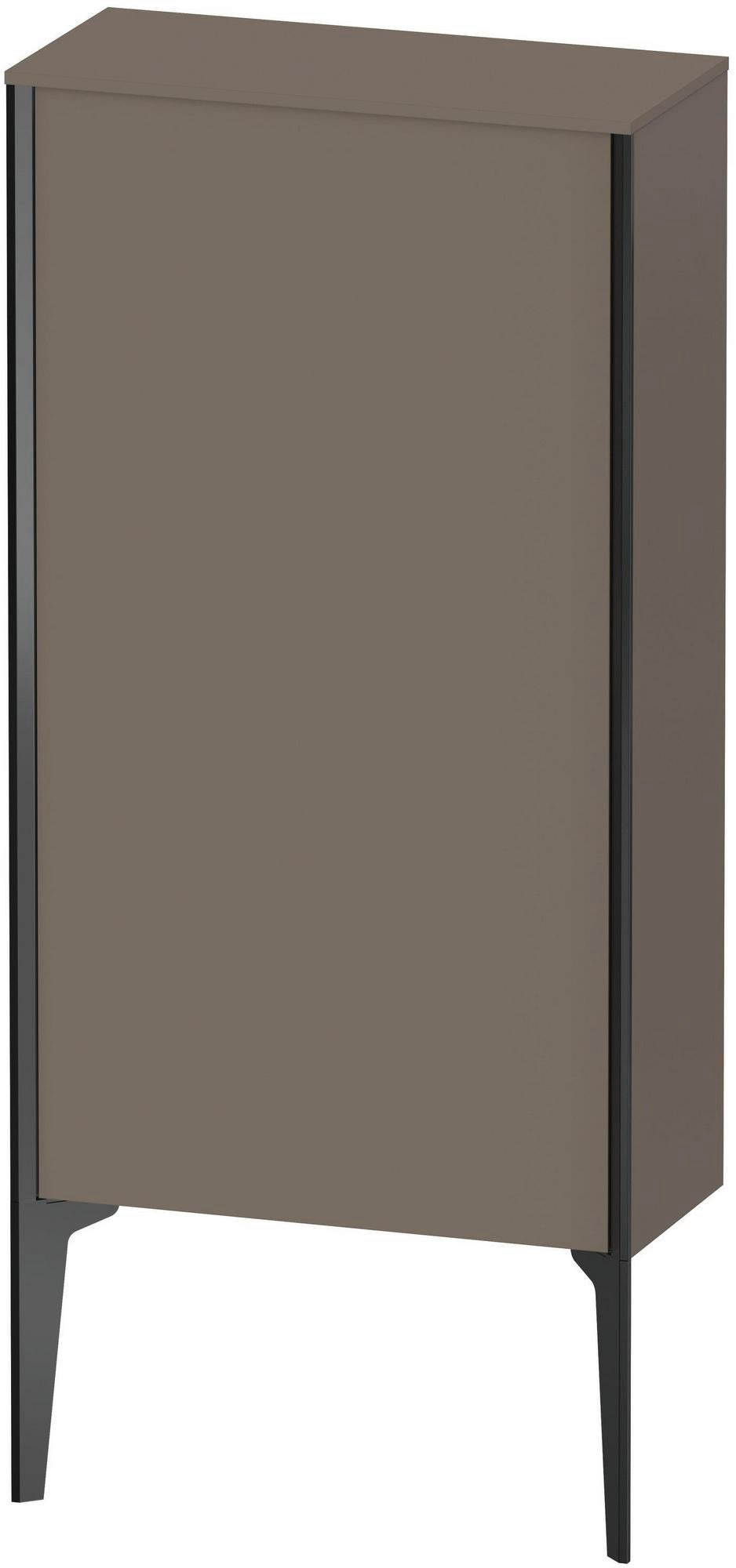 DURAVIT Halbhochschrank XViu 890 mm seidenglänzend flannel grey mit Tip-on Technik
