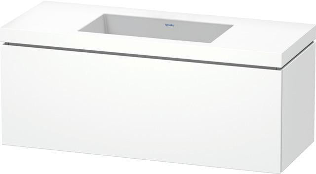 Duravit Waschtischset L-Cube 1200x480mm mit Vero Air Möbelwaschtisch, wandhängend, ohne Überlauf