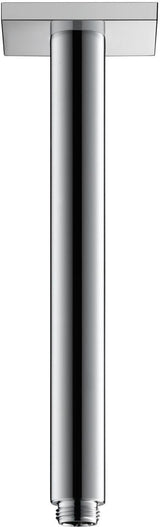 DURAVIT Brausearm Decke L325mm rund Schwarz Matt – Messing, 1/2 Zoll, mit Rosette