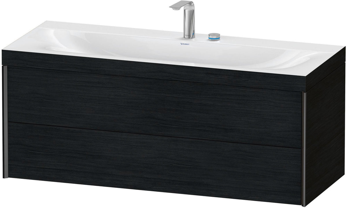 DURAVIT XViu c-bonded Waschtischunterschrank 1200 mm Eiche mit 2 Schubkästen und Tip-on-Technik