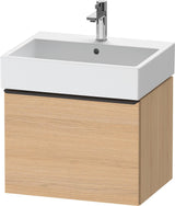 DURAVIT D-Neo Waschtischunterbau 584 mm wandhängend mit 1 Auszug, Griff Bronze, Weiß Matt