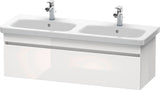 Duravit DuraStyle Waschtischunterbau 1230 mm betongrau matt – wandhängend, 1 Auszug, Soft-Close