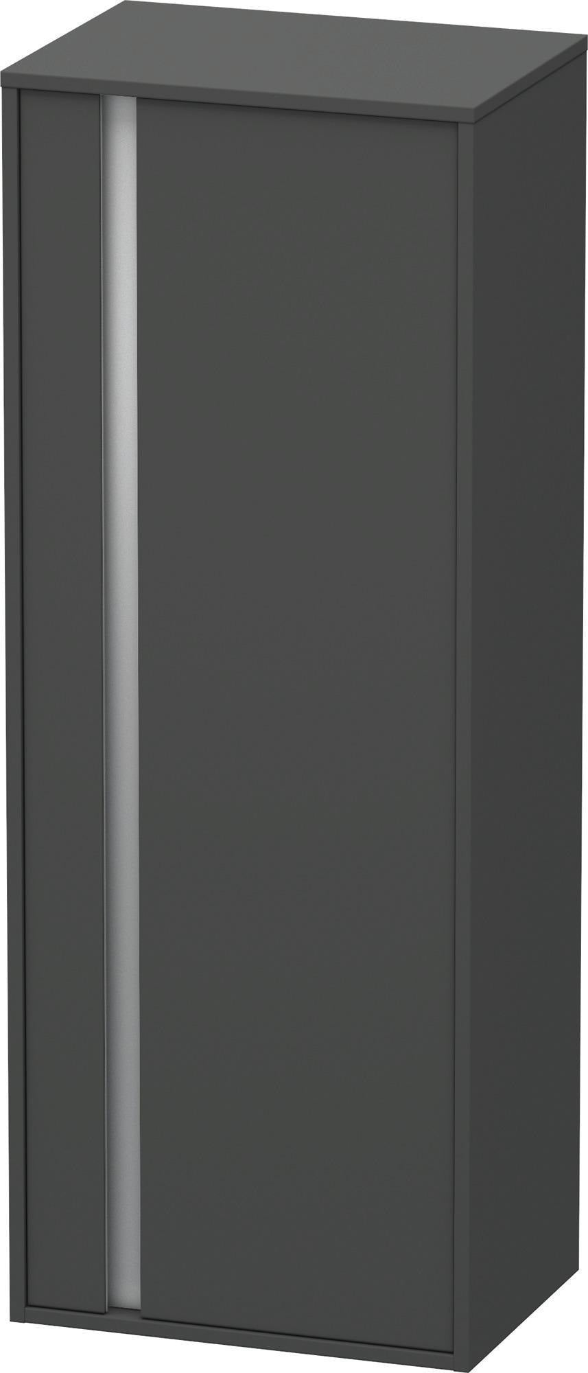 Duravit Hochschrank Ketho 360x500x1320mm, 1 Tür, Anschlag links, weiß matt – wandhängend mit Soft-Close