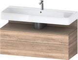Duravit Qatego Waschtischunterbau 1190 mm Eiche Terra Matt mit Tip-On Technik