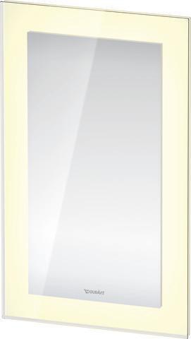 DURAVIT White Tulip Spiegel 750x450mm mit Beleuchtung, Sensorschalter & Dimmfunktion – Design von Philippe Starck