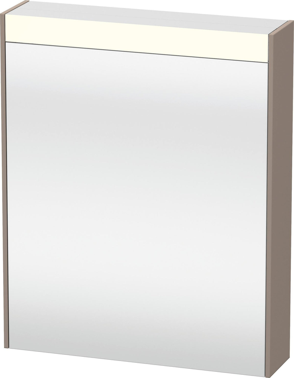 DURAVIT Brioso Spiegelschrank 700 mm betongrau matt mit LED-Beleuchtung und Steckdose