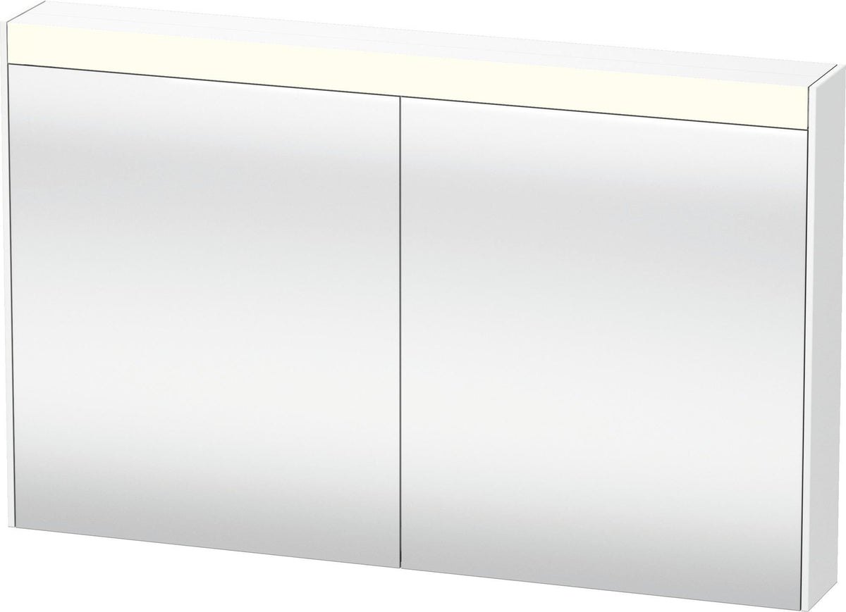 Duravit Brioso Spiegelschrank 1220 mm Weiß matt – LED-Beleuchtung, 2 Türen, Soft-Close