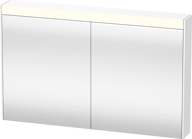 Duravit Brioso Spiegelschrank 1220 mm Weiß matt – LED-Beleuchtung, 2 Türen, Soft-Close