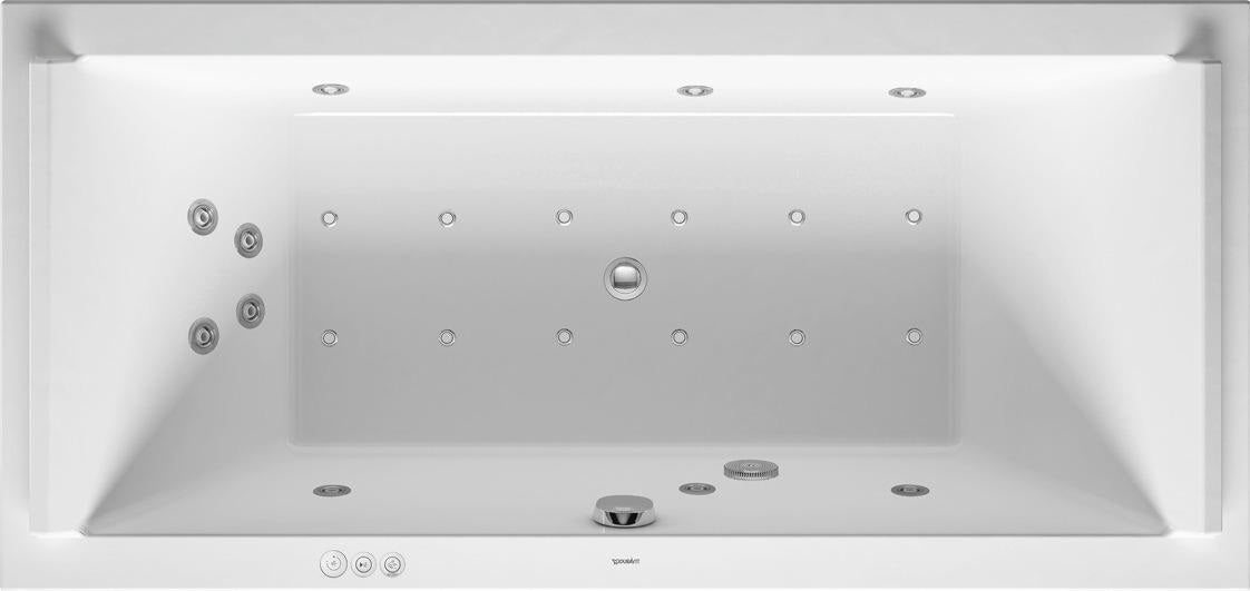 DURAVIT Starck Whirlwanne 1900x900 mm mit Air-System, 2 Rückenschrägen und elektronischer Bedienung