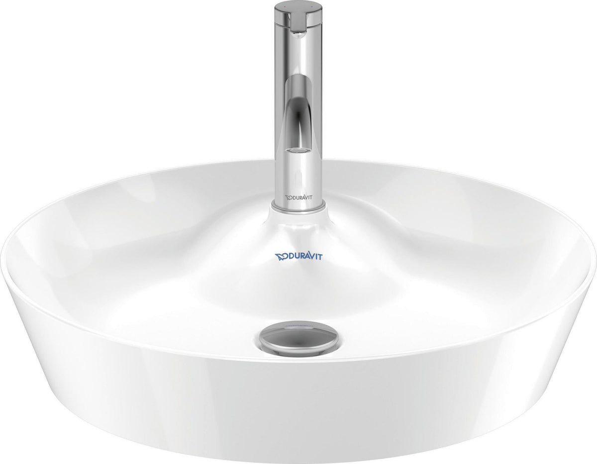 DURAVIT Cape Cod Aufsatzbecken 480 mm, Weiß Seidenmatt, mit Armatureninsel, ohne Überlauf