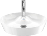 DURAVIT Cape Cod Aufsatzbecken 480 mm, Weiß Seidenmatt, mit Armatureninsel, ohne Überlauf