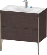 DURAVIT XViu c-bonded Waschtischset 800 mm bodenstehend mit 2 Auszügen und Tip-on Technik