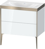 DURAVIT XViu c-bonded Waschtischset bodenstehend 800 mm mit 2 Auszügen und Push-Open