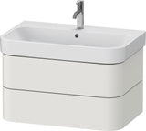 DURAVIT Happy D.2 Waschtischunterbau 775 mm, 2 Schubkästen, Tip-On, Taupe supermatt