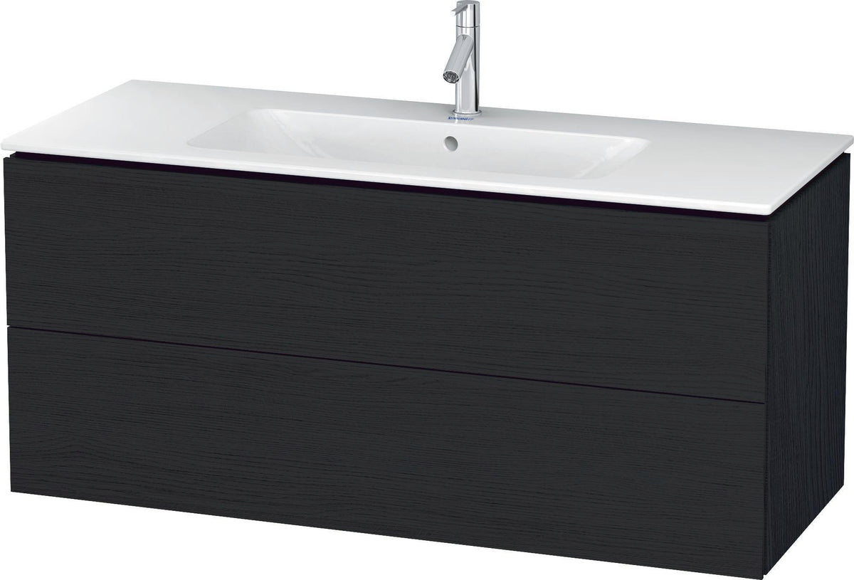 Duravit L-Cube Waschtischunterbau 1220 mm taupe matt mit 2 Schubkästen und Tip-On-Technik