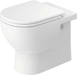 DURAVIT D-Code Stand-WC 570 mm weiß spülrandlos, Abgang waagerecht