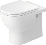 DURAVIT D-Code Stand-WC 570 mm weiß spülrandlos, Abgang waagerecht