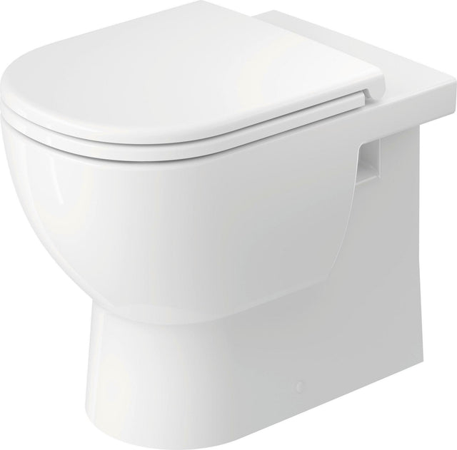 DURAVIT D-Code Stand-WC 570 mm weiß spülrandlos, Abgang waagerecht