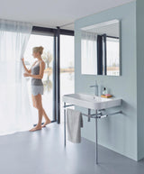DURAVIT Möbelwaschtisch Happy D.2 1000 mm mit Überlauf und Hahnlochbank, weiß