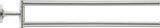 DURAVIT Starck T Handtuchhalter, 2-armig, schwenkbar, Chrom, 50x46,5x80 mm