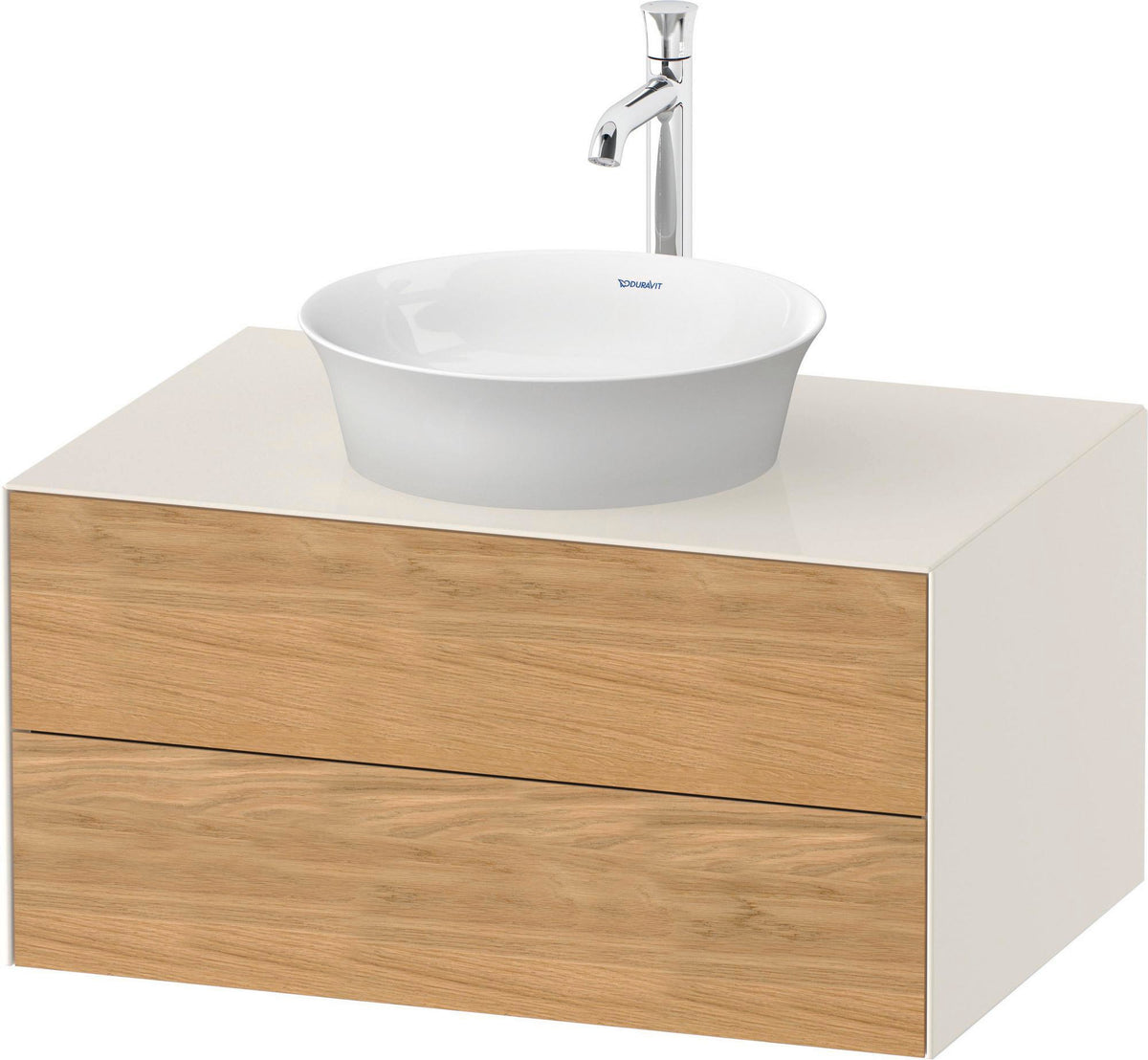 Duravit White Tulip Waschtischunterbau 800 mm mit Tip-On-Technik von Philippe Starck