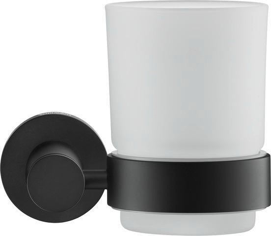 DURAVIT D-Code Glashalter Glas rechts Chrom – Wandmontage Zahnputzbecher mit Befestigungsmaterial