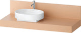 DURAVIT Balcoon Konsole 1400 mm mit Ausschnitt links – Elfenbein Matt