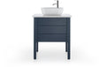 DURAVIT Aufsatzbecken Luv 420 mm aus DuraCeram, weiß, mit Hahnlochbank und Halbsäule