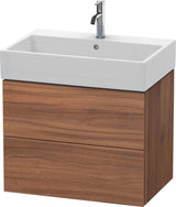 Duravit L-Cube Waschtischunterbau 684 mm, 2 Schubkästen, Weiß Matt, Wandmontage
