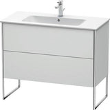 Duravit XSquare Waschtischunterbau 1010 mm mit 2 Auszügen, s-matt, Eiche Ahorn, Midi