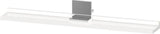 DURAVIT Sivida Spiegelablage 800x115x35mm Chrom/Weiß Matt – Montage unter Spiegel inkl. Befestigungsmaterial