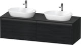 DURAVIT Ketho.2 Waschtischunterbau 1600 mm betongrau matt mit 2 Auszügen
