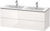 Duravit L-Cube Waschtischunterbau 1290 mm taupe supermatt mit Tip-On-Technik