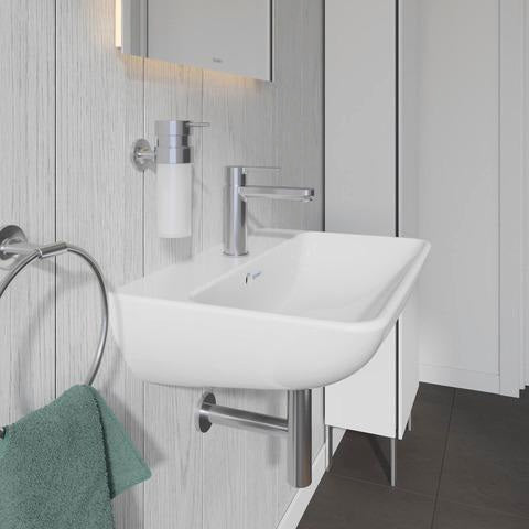 DURAVIT Waschtisch ME by Starck 600 mm Weiß Seidenmatt mit Überlauf und 1 Hahnloch