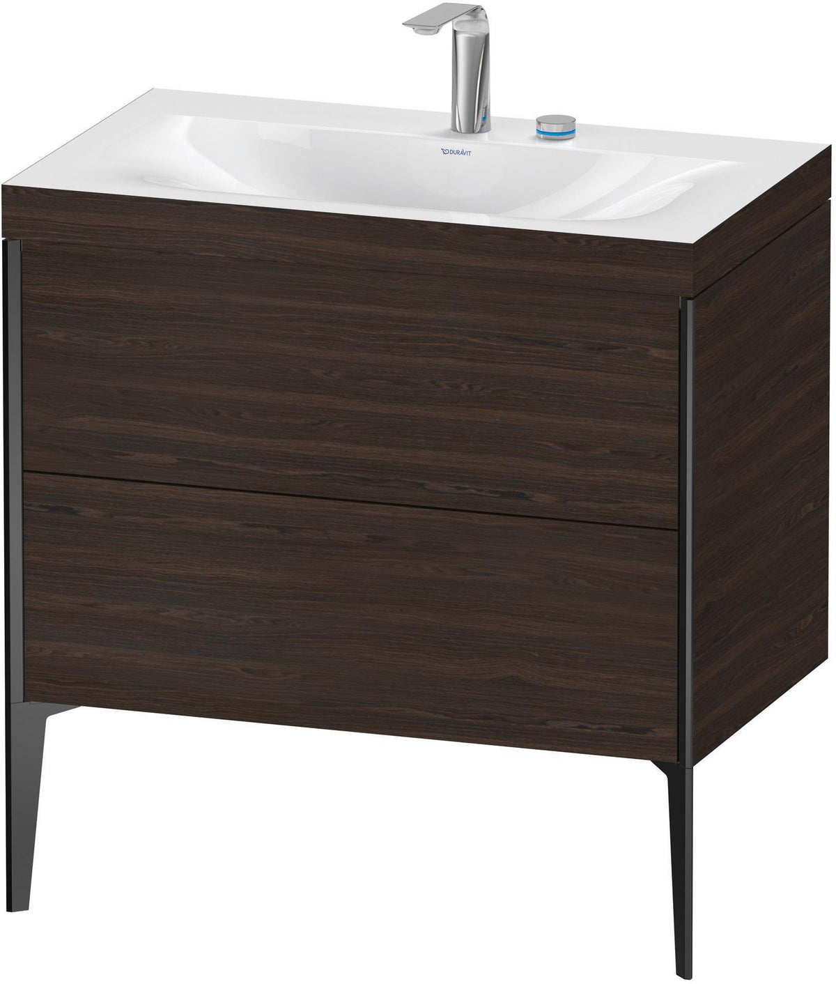 DURAVIT XViu c-bonded Waschtischset 800 mm mit 2 Auszügen, bodenstehend, Soft-Close