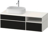 DURAVIT Zencha Konsolenwaschtischunterbau 1300 mm Eiche Anthrazit wandhängend
