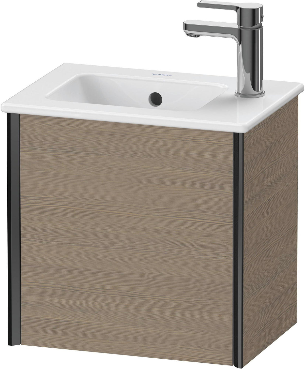DURAVIT XViu Waschtischunterbau wandhängend 410 mm Eiche Terra, 1 Tür, Tip-On