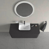 DURAVIT Aufsatzbecken Happy D.2 Plus 500 mm Weiß mit Überlauf und Hahnlochbank