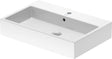 Duravit Waschtisch Vero Air 700 mm mit Überlauf, Hahnlochbank und 1 Hahnloch, geschliffen, weiß
