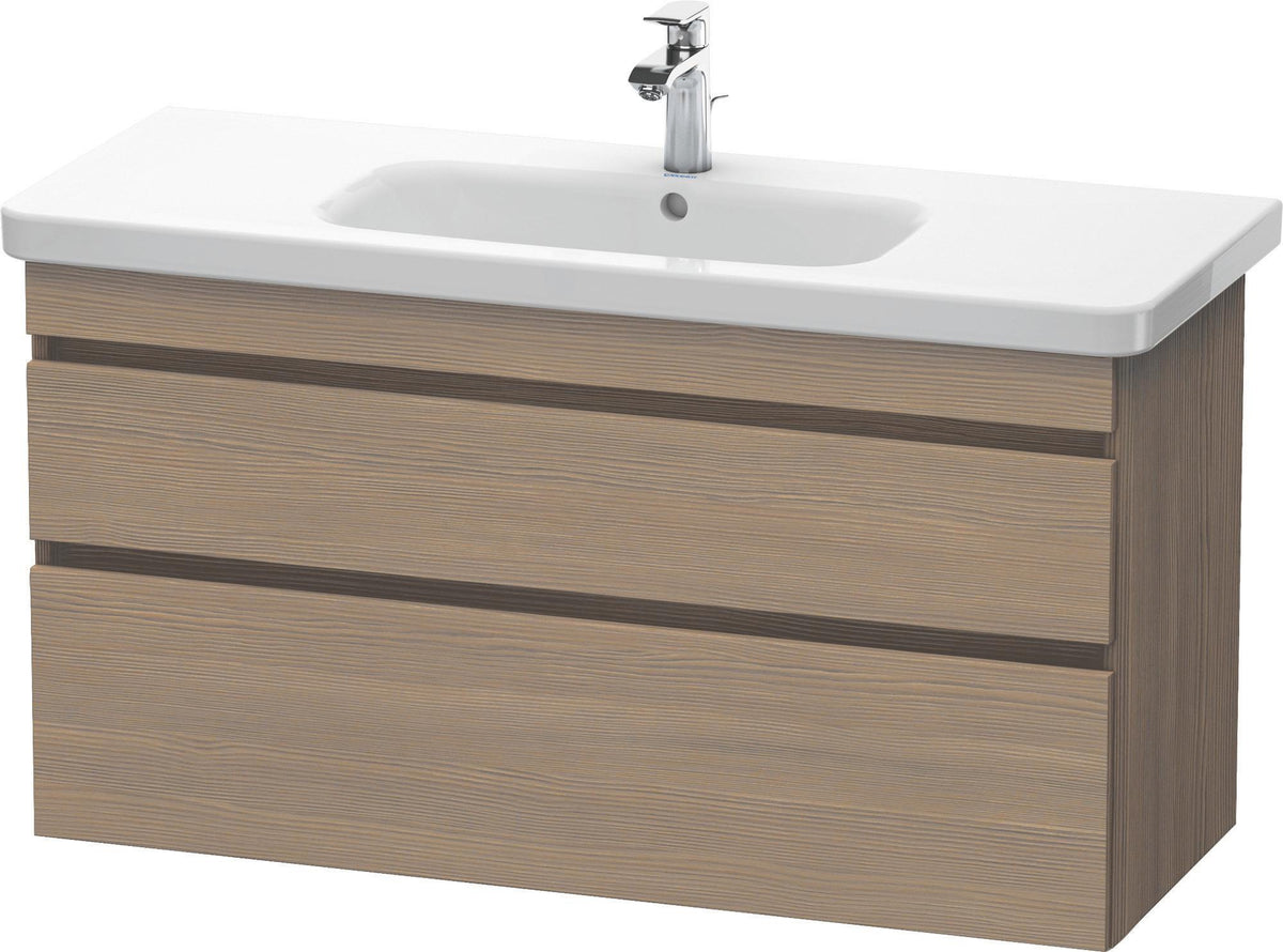 DURAVIT DuraStyle Waschtischunterbau 1130 mm Eiche Terra/Weiß Matt, wandhängend, 2 Schubkästen, Soft-Close