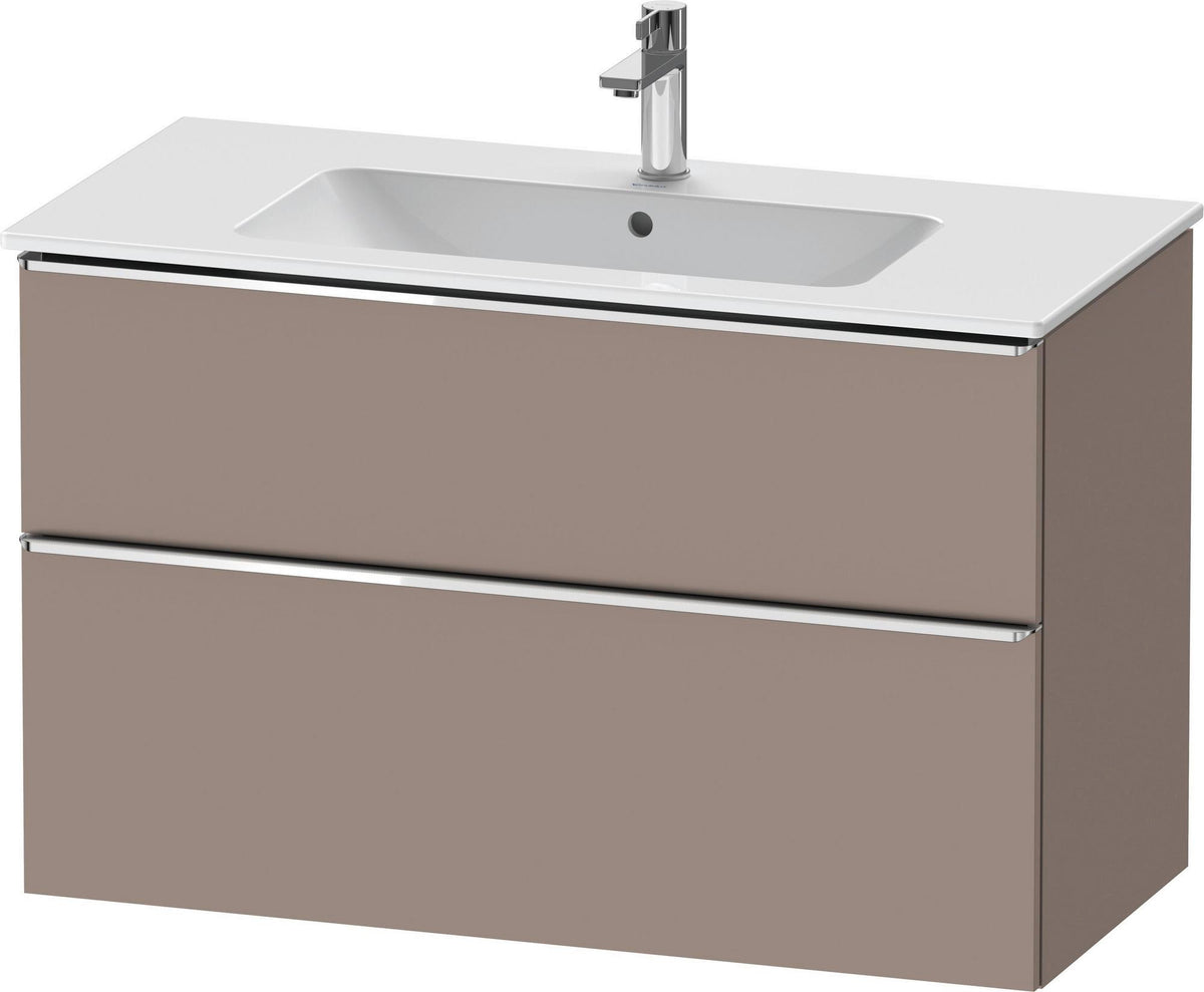 DURAVIT D-Neo Waschtischunterbau 1010 mm Eiche Schwarz mit Bronze Griff