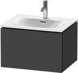 Duravit L-Cube Waschtischunterbau 620 mm weiß matt, 1 Auszug, wandhängend, Tip-On