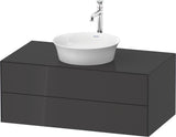 DURAVIT White Tulip Waschtischunterbau wandhängend 1000 mm, 2 Schubkästen, Weiß Seidenmatt