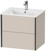 Duravit Waschtischunterbau XVIU 610x560x480mm 2 Schubkästen Ahorn Mitte s-matt