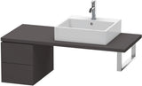 DURAVIT L-Cube Unterschrank 400x320x548mm Weiß Matt mit 2 Schubkästen und Tip-on-Technik