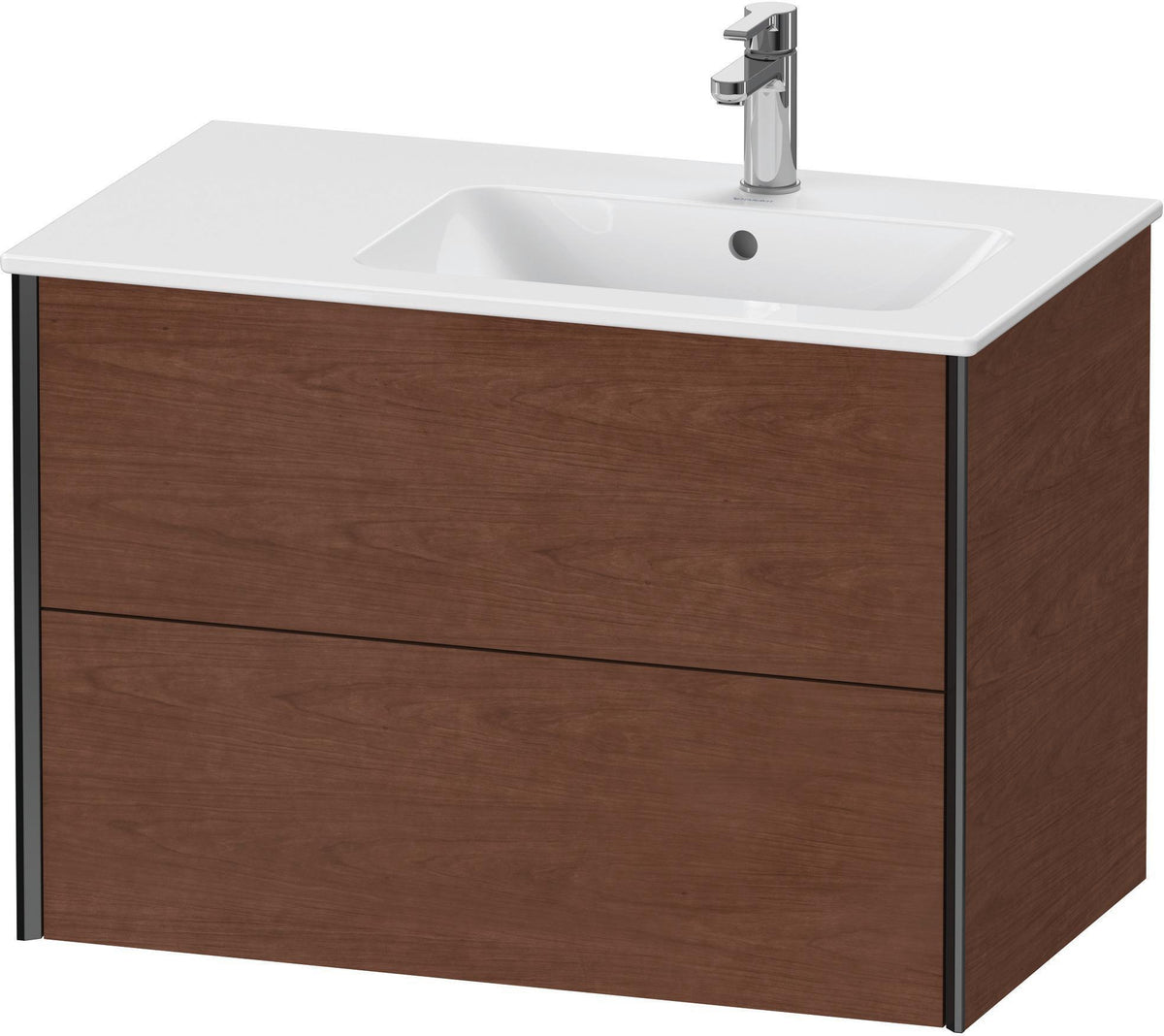 DURAVIT XViu Waschtischunterbau wandhängend 810 mm, 2 Schubkästen, weiß matt