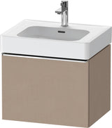 DURAVIT D-Neo Waschtischunterbau 584 mm Eiche Schwarz Matt mit Bronze Griff