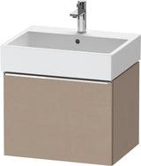 DURAVIT D-Neo Waschtischunterbau 584 mm wandhängend mit 1 Auszug, Griff Bronze, Weiß Matt