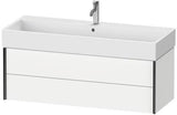 Duravit Waschtischunterbau XVIU 397x1184x454mm Prof. Champ ma weiß matt – wandhängend, 2 Schubkästen, Tip-On-Technik